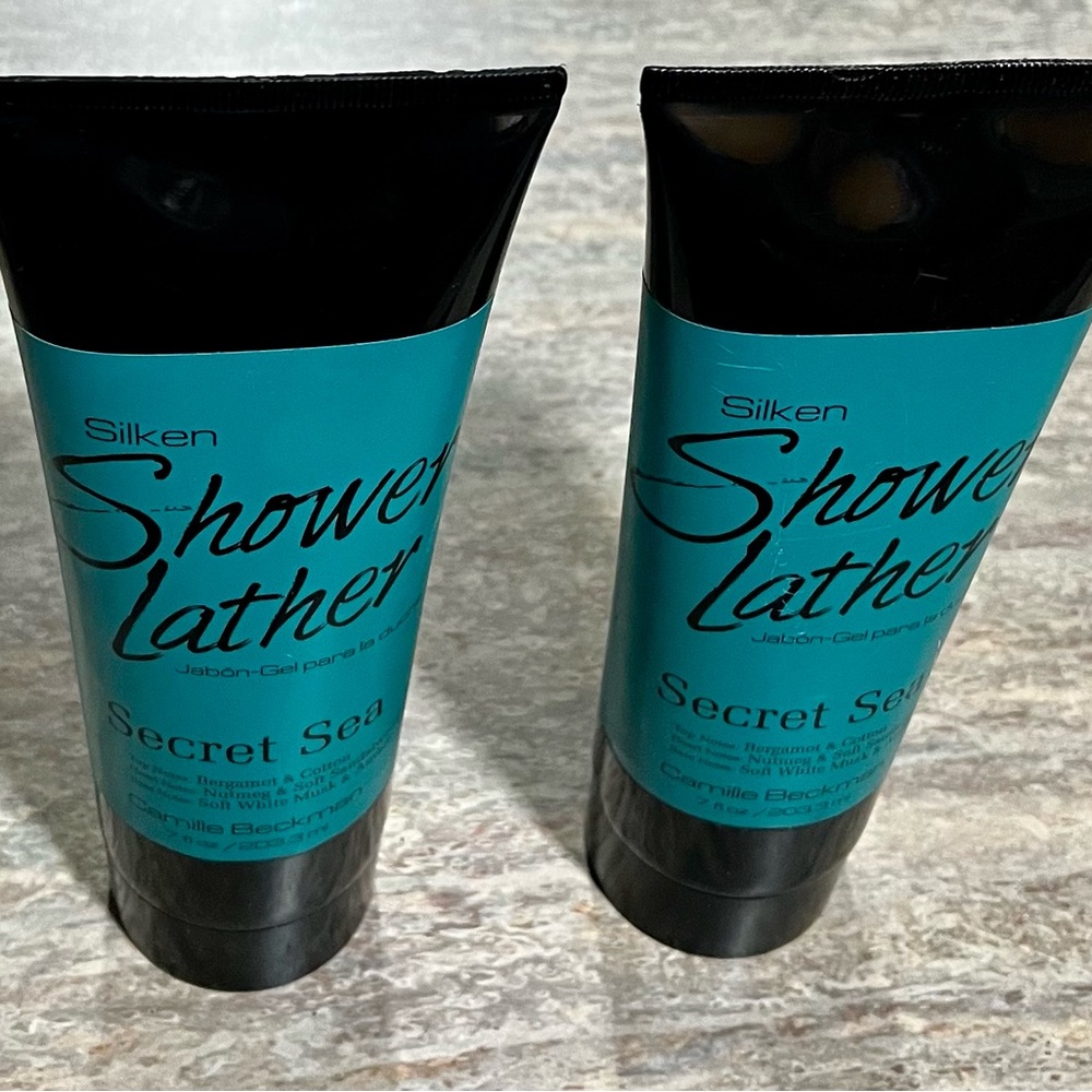New 2-Camille Beckmann silken shower lather secret sea
